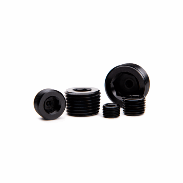 1/2" NPT Hex Socket Plug Black
