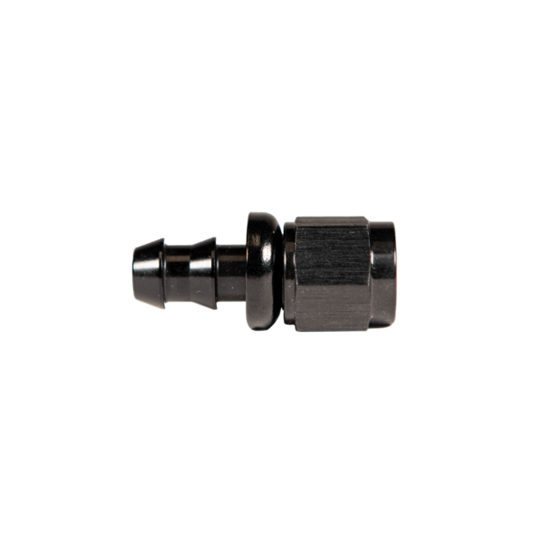 -6 Straight to Hose Barb Black