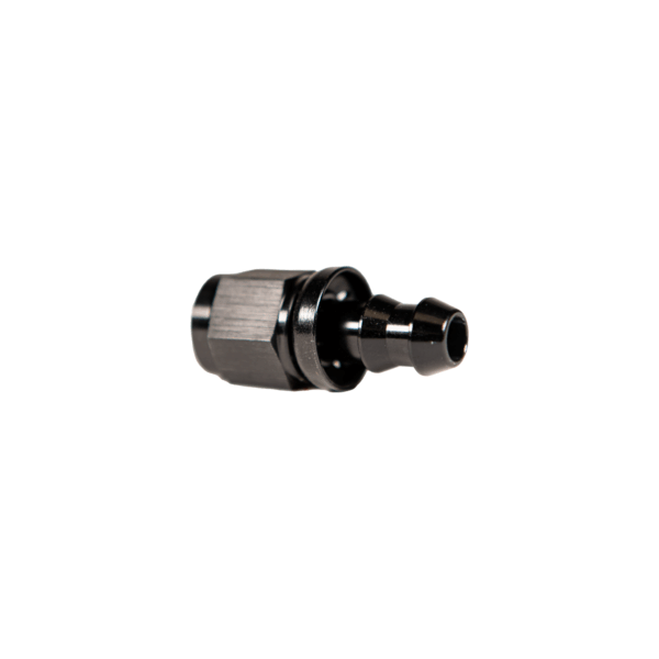 -8 Straight to Hose Barb Black