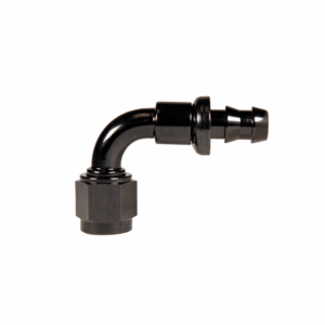 -6 90deg to Hose Barb Black