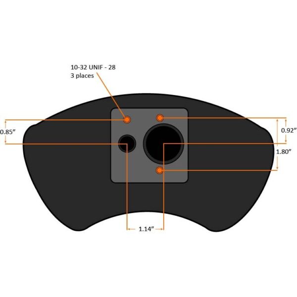 Molded plastic universal 5" intake manifold elbow w/ sensor mount