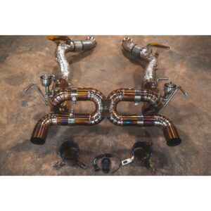 Ferrari F8 Valved RACE Exhaust System - FF - Grade 5 Titanium