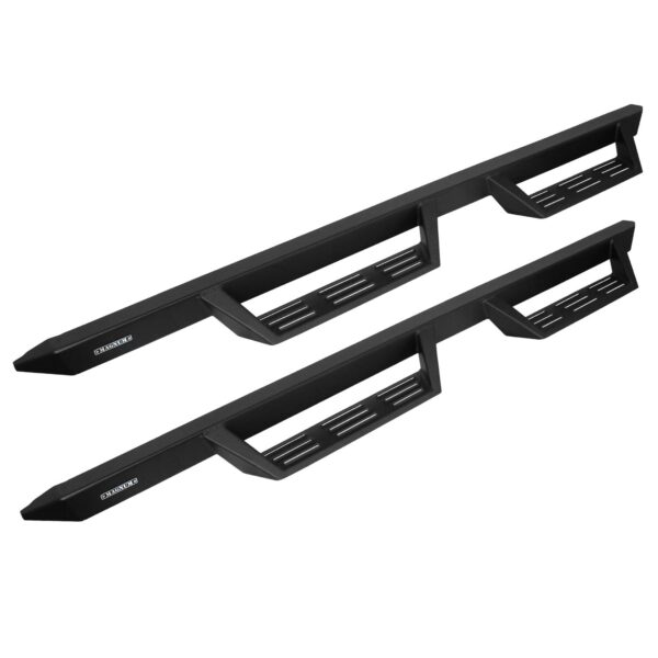 Magnum RT Gen 2 - GTS74JP - Drop Steps Black Textured Alloy Steel - 18-25 Jeep Wrangler JL/JLU 4-Door