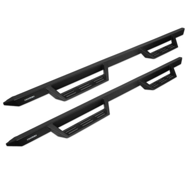 Magnum RT Gen 2 - GTS36DG - Drop Steps Black Textured Alloy Steel - 19-25 Dodge Ram 1500 New Body Style Quad/Extended Cab