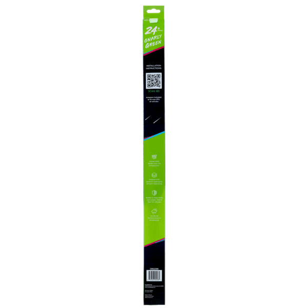 24" 610mm Green Silicone Shadeblade Wiper Blade