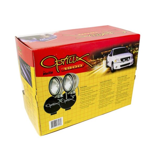 Optilux Model 1900 Chrome Driving Lamp Kit 12V 100W