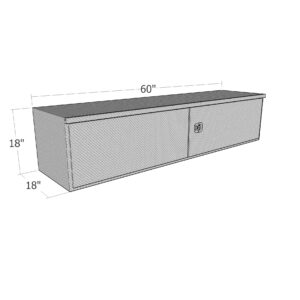 GXTX - HBD1860 - 18inch x 18inch x 60inchL HD Under Body, .100 thick diamond, barn door w/ 3 pt. latch