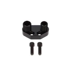 TSP A/C Compressor  Manifold; Sanden SD-7 Style; Black Straight