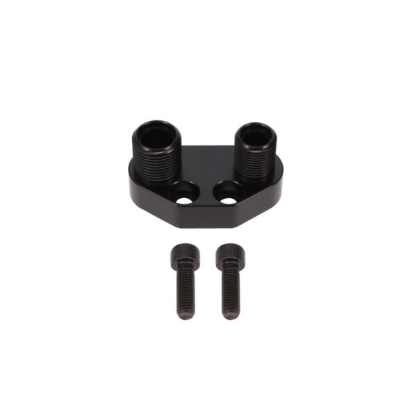 TSP A/C Compressor  Manifold; Sanden SD-7 Style; Black Straight