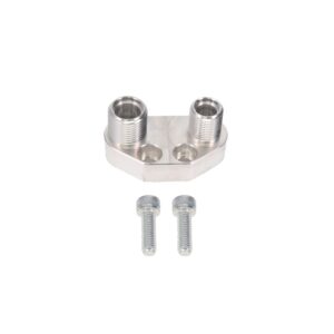 TSP A/C Compressor  Manifold; Sanden SD-7 Style; Anodized Straight