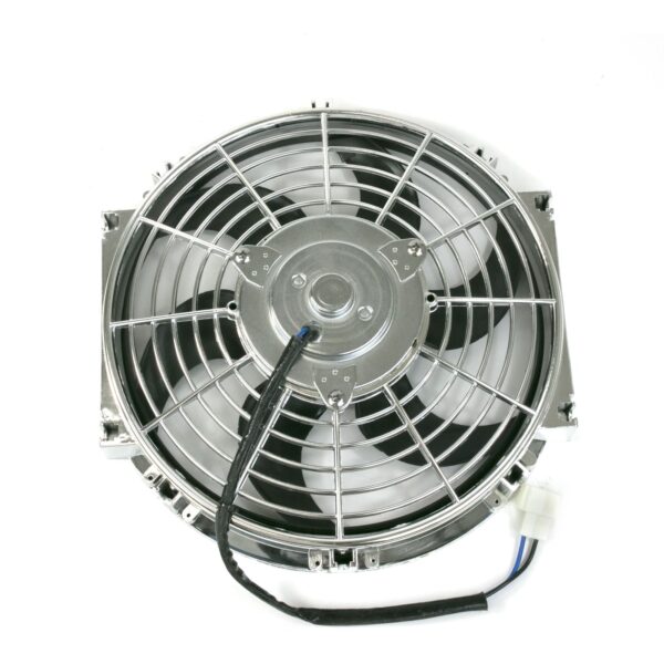 TSP Universal Radiator Fan; S-Blade; 10" Chrome
