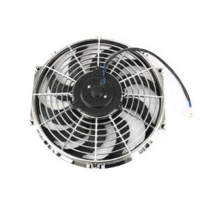 TSP Universal Radiator Fan; S-Blade; 12" Chrome