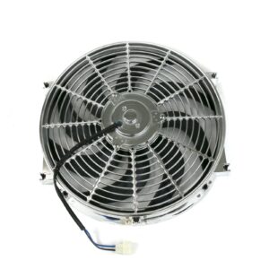 TSP Universal Radiator Fan; S-Blade; 14" Chrome