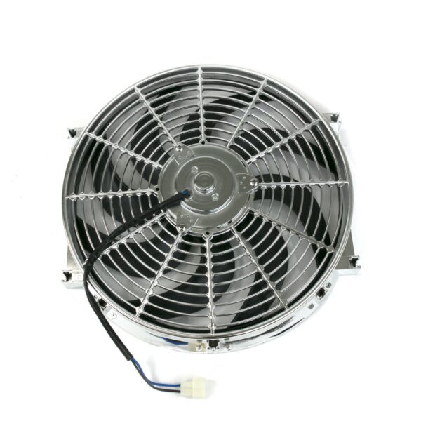 TSP Universal Radiator Fan; S-Blade; 14" Chrome