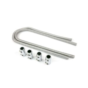 TSP Heater Hose Kit; 44" Chrome