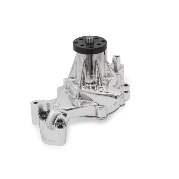 TSP Mechanical Water Pump; Aluminum; Chrome; Chevrolet 348 & 409