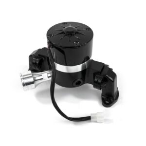TSP Electric Water Pump; Aluminum; Black; Chevrolet Small Block