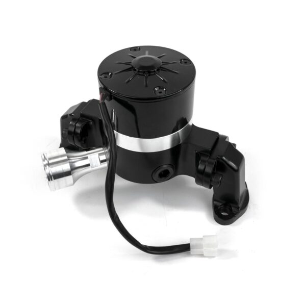 TSP Electric Water Pump; Aluminum; Black; Chevrolet Small Block