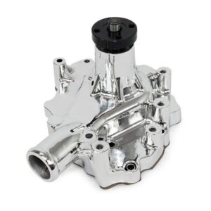 TSP Mechanical Water Pump; Aluminum; Chrome; SBF (289; 302; 351W) D/S Inlet
