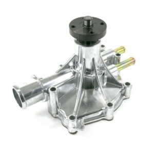 TSP Mechanical Water Pump; Aluminum; Polished; Ford Small Block; Reverse