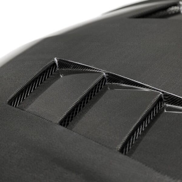 Seibon Carbon, HD0305HYTB-VSII, VSII-style carbon fiber hood for 2003-2006 Hyundai Tiburon