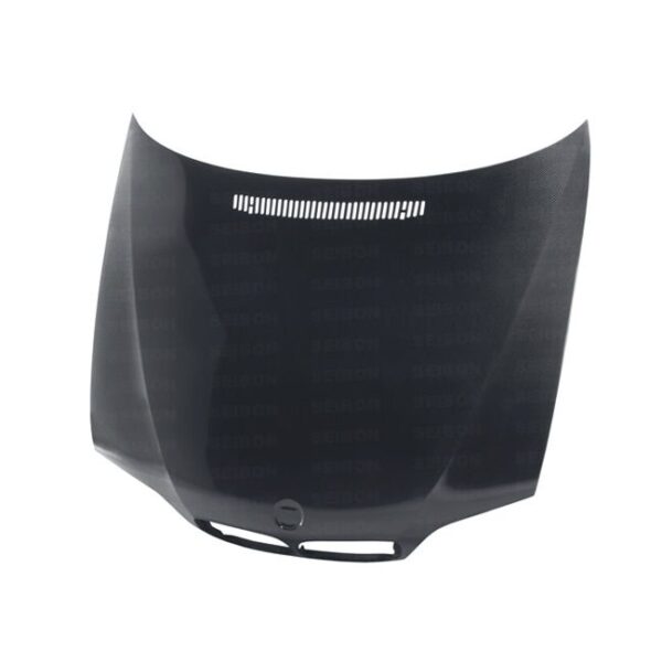 Seibon Carbon, HD0205BMWE464D-OE, OEM-style carbon fiber hood for 2002-2005 BMW E46 4DR, LCI