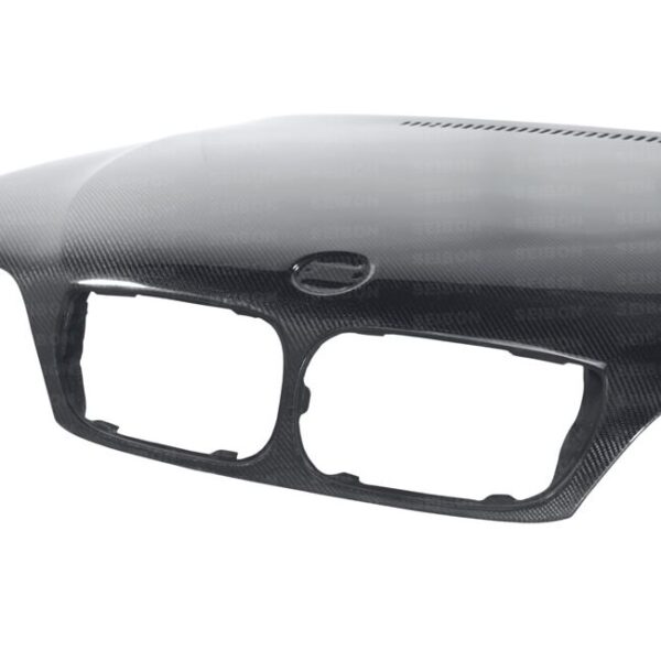 Seibon Carbon, HD0205BMWE464D-OE, OEM-style carbon fiber hood for 2002-2005 BMW E46 4DR, LCI