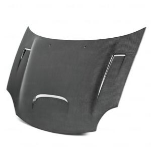 Seibon Carbon, HD0305DGNESRT4-DV, DV-style carbon fiber hood for 2003-2005 Dodge Neon SRT-4