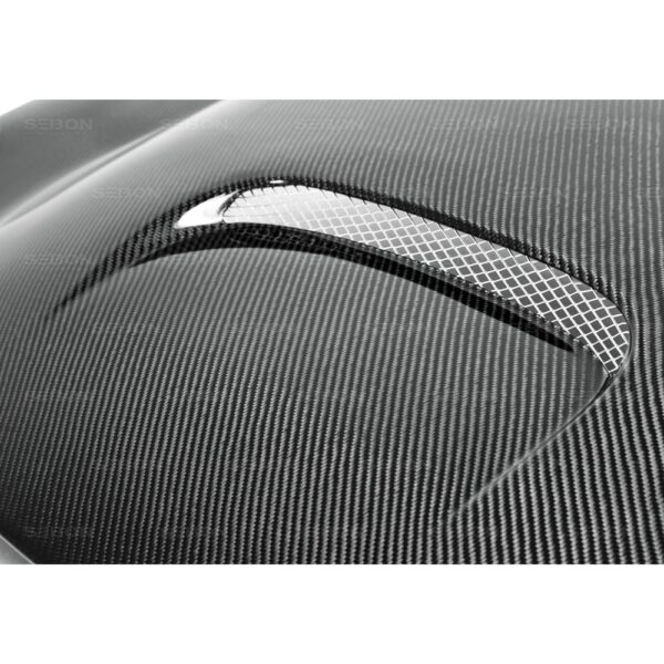 Seibon Carbon, HD0305DGNESRT4-DV, DV-style carbon fiber hood for 2003-2005 Dodge Neon SRT-4