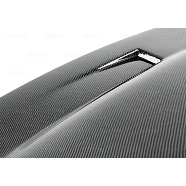 Seibon Carbon, HD0305DGNESRT4-DV, DV-style carbon fiber hood for 2003-2005 Dodge Neon SRT-4