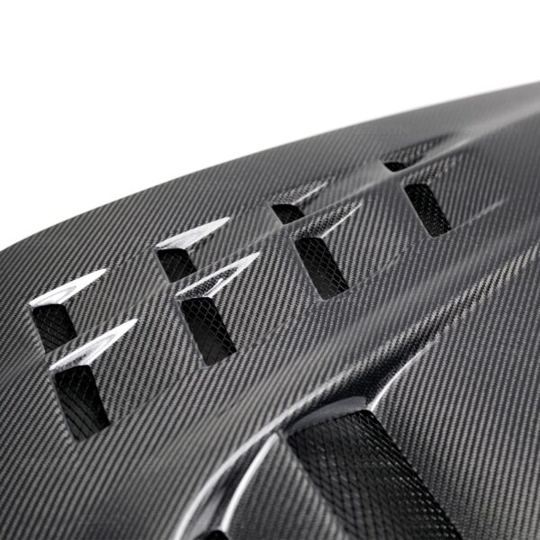 Seibon Carbon, HD0305MITEVO8-CWII, CWII-style carbon fiber hood for 2003-2006 Mitsubishi Lancer EVO