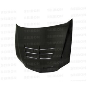 Seibon Carbon, HD0305MITEVO8-TSII, TSII-style carbon fiber hood for 2003-2006 Mitsubishi Lancer EVO
