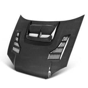 Seibon Carbon, HD0405SBIMP-CW, CW-style carbon fiber hood for 2004-2005 Subaru Impreza/WRX/STi