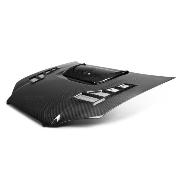 Seibon Carbon, HD0405SBIMP-CW, CW-style carbon fiber hood for 2004-2005 Subaru Impreza/WRX/STi