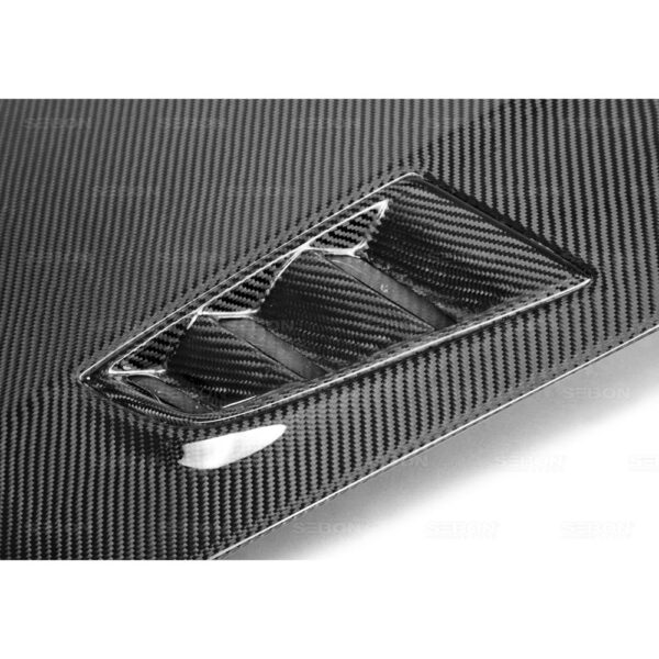 Seibon Carbon, HD0607HDCV4D-MGII, MGII-style carbon fiber hood for 2006-2010 Honda Civic 4DR