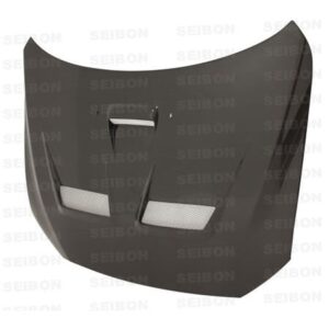 Seibon Carbon, HD0809MITEVOX-CW, CW-style carbon fiber hood for 2008-2015 Mitsubishi Lancer EVO X