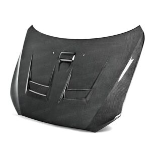 Seibon Carbon, HD0809MITEVOX-DV, DV-style carbon fiber hood for 2008-2015 Mitsubishi Lancer EVO X