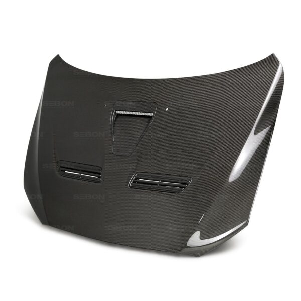 Seibon Carbon, HD0809MITEVOX-OE, OEM-style carbon fiber hood for 2008-2015 Mitsubishi Lancer EVO X