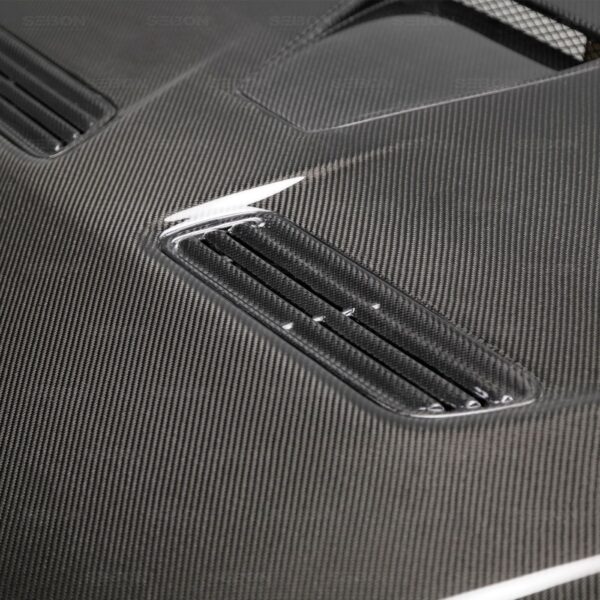 Seibon Carbon, HD0809MITEVOX-OE, OEM-style carbon fiber hood for 2008-2015 Mitsubishi Lancer EVO X