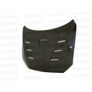 Seibon Carbon, HD0809MITEVOX-TS, TS-style carbon fiber hood for 2008-2015 Mitsubishi Lancer EVO X