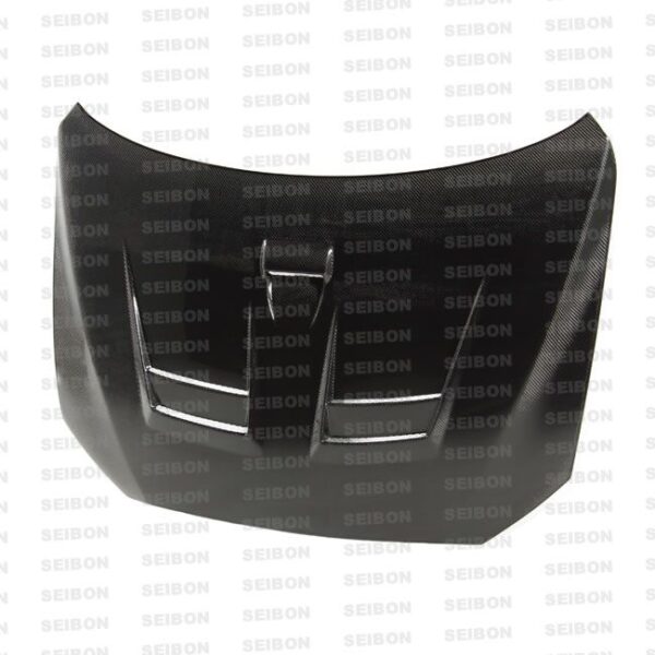 Seibon Carbon, HD0809MITLAN-DV, DV-style carbon fiber hood for 2008-2009 Mitsubishi Lancer