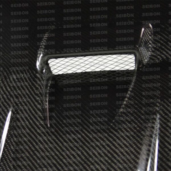 Seibon Carbon, HD0809MITLAN-DV, DV-style carbon fiber hood for 2008-2009 Mitsubishi Lancer