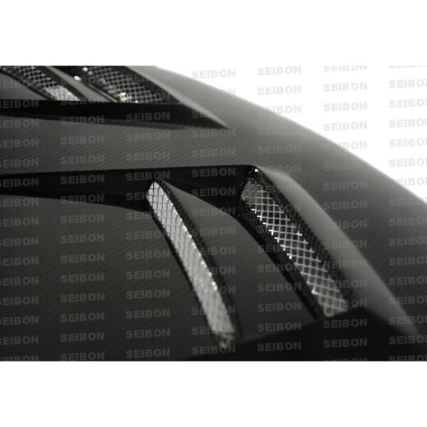 Seibon Carbon, HD0809MITLAN-DV, DV-style carbon fiber hood for 2008-2009 Mitsubishi Lancer