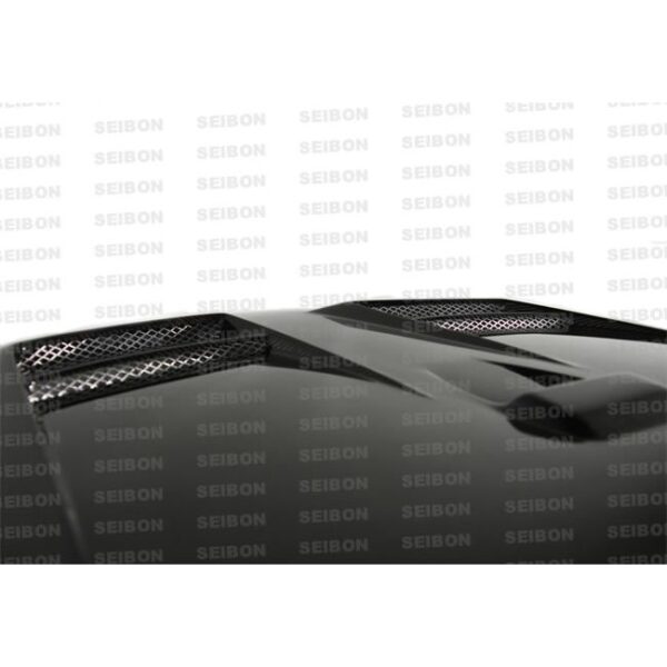 Seibon Carbon, HD0809MITLAN-DV, DV-style carbon fiber hood for 2008-2009 Mitsubishi Lancer