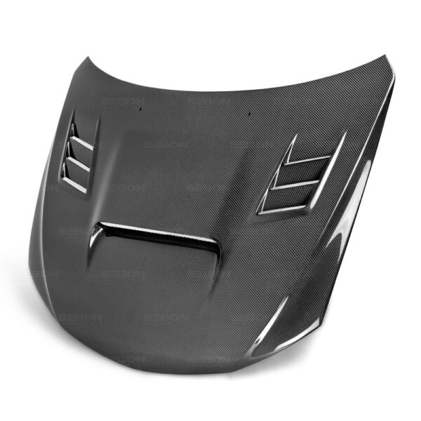 Seibon Carbon, HD0809SBIMP-CW, CW-style carbon fiber hood for 2008-2014 Subaru WRX/STi