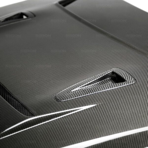 Seibon Carbon, HD0910NSGTR-DV, DV-style carbon fiber hood for 2009-2015 Nissan GTR