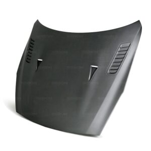 Seibon Carbon, HD0910NSGTR-ES-DRY, ES-style DRY CARBON hood for 2009-2015 Nissan GTR*ALL DRY CARBON PRODUCTS ARE MATTE FINISH