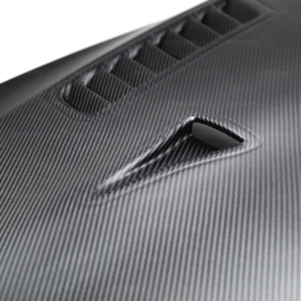Seibon Carbon, HD0910NSGTR-ES-DRY, ES-style DRY CARBON hood for 2009-2015 Nissan GTR*ALL DRY CARBON PRODUCTS ARE MATTE FINISH