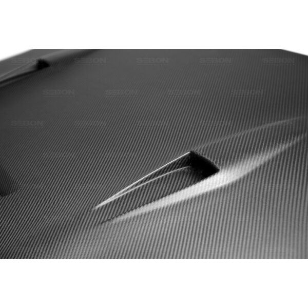 Seibon Carbon, HD0910NSGTR-GTII-DRY, GTII-style DRY CARBON hood for 2009-2015 Nissan GTR*ALL DRY CARBON PRODUCTS ARE MATTE FINISH