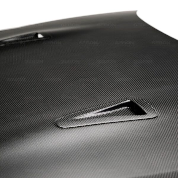 Seibon Carbon, HD0910NSGTR-OE-DRY, OEM-style DRY CARBON hood for 2009-2015 Nissan GTR*ALL DRY CARBON PRODUCTS ARE MATTE FINISH